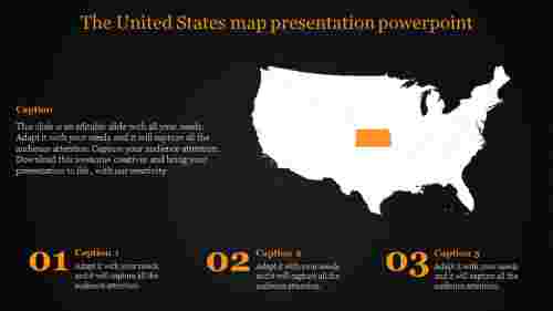 map presentation powerpoint-The United States map presentation powerpoint